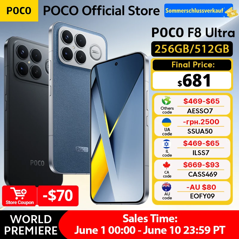 POCO F8 Ultra【World Premiere】Global Version Smartphone