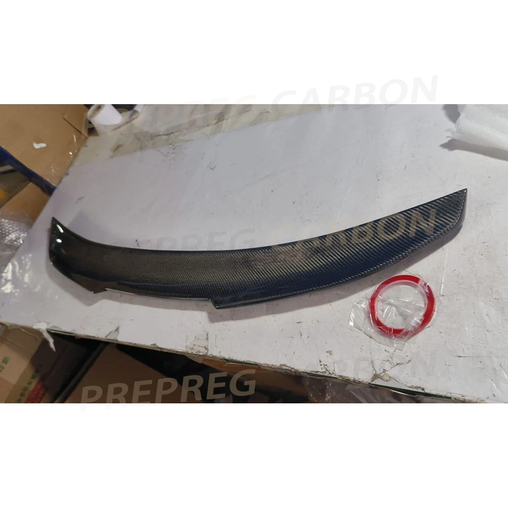 ألياف الكربون سيارة الخلفي سبويلر الجناح لأودي A6 C7 S6 2012-2019 سيارة الخلفي غطاء صندوق السيارة سبويلر الجناح الشفاه اكسسوارات السيارات FRP