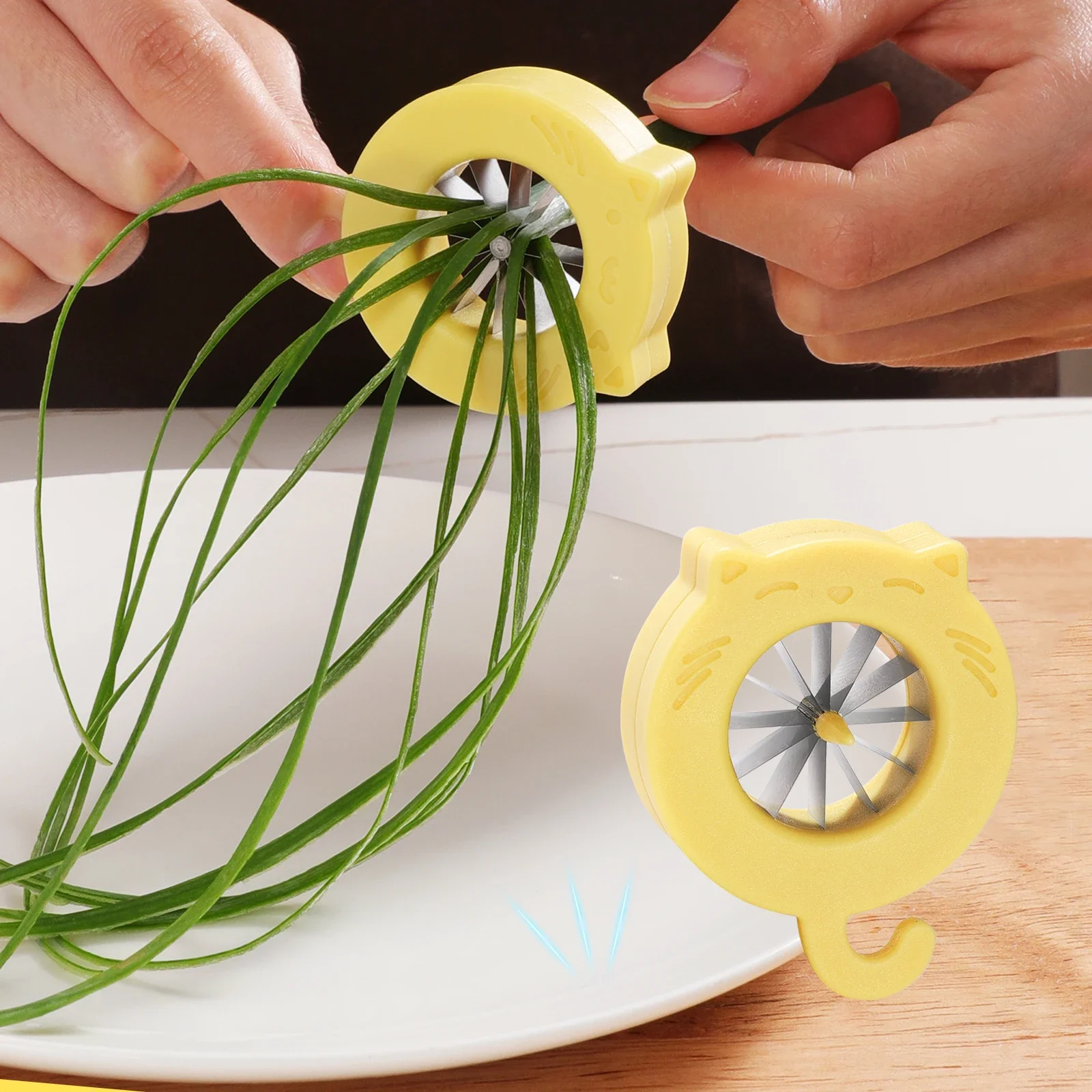 

Green Onion Easy Slicer Shredder Plum Blossom Cut Green Onion Wire Drawing Superfine Vegetable Shredder Kitchens Accessories