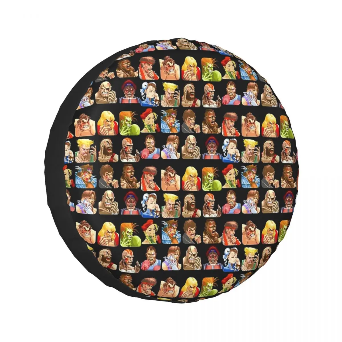 

Defeated Portraits Super Street Fighter Spare Tire Cover for Jeep SUV RV 4WD Mitsubishi 4x4 Wheel Protector Covers
