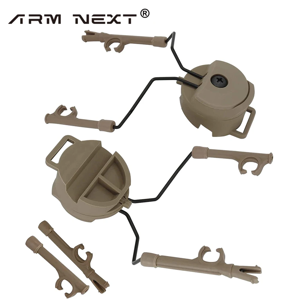 1-10pairs for COMTAC Shooting Headset  EXFIL Tactical Helmet Rail Adapter for Airsoft Headset COMTAC I II III Tactical Headset image 3