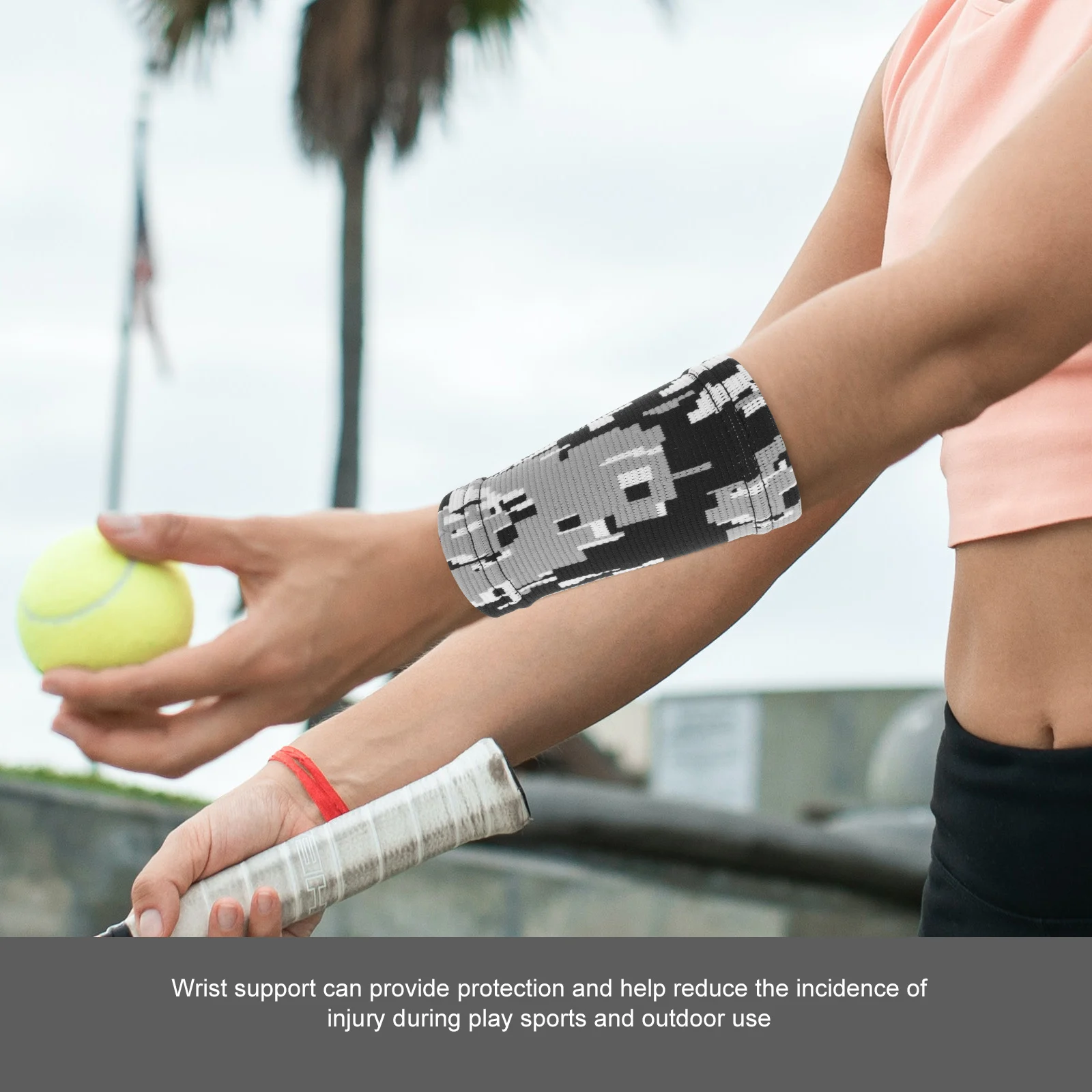 

Wrist Knitted Pressurized Guards Sports Wrap Tennis Wristbands Supports Braces