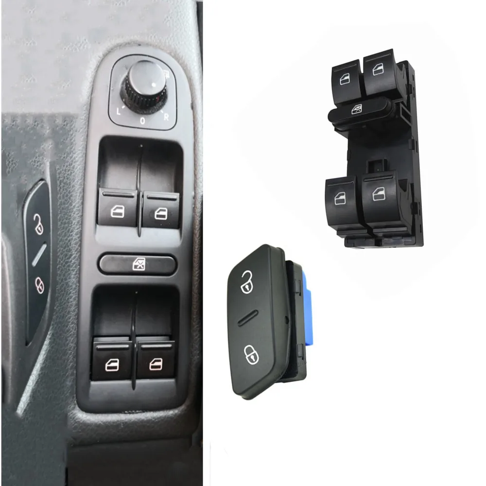 Electric Power Master Window Door Lock Switch For VW Golf 5 Golf 6 Jetta MK5 Mk6 Tiguan Touran Passat B6 1K4959857B 1K0962125B