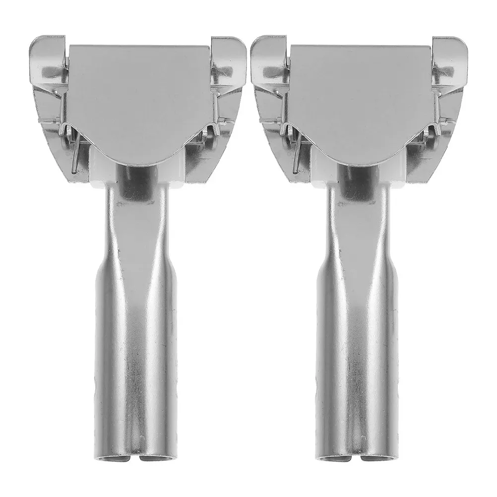 2Pcs Commercial Mop Handle Attachment Kit Chrome Plated Iron Frame Compatible Ergonomic Fatigue Reducing Dust Control Mop Pole