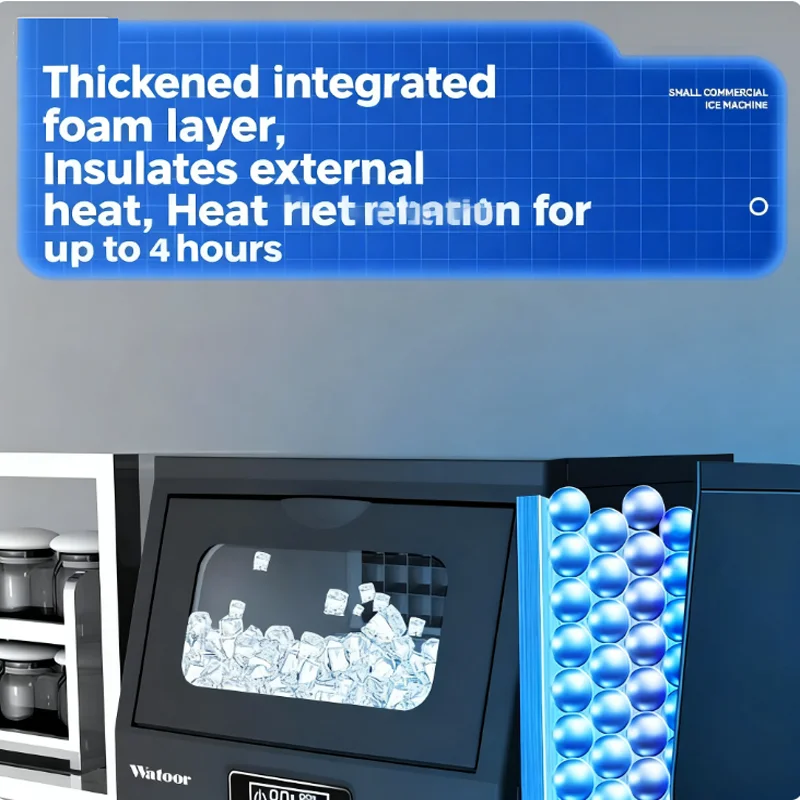 

Электрический портативный льдогенератор, настольный льдогенератор с кубиками для домашней кухни, офиса, бара, вечеринки