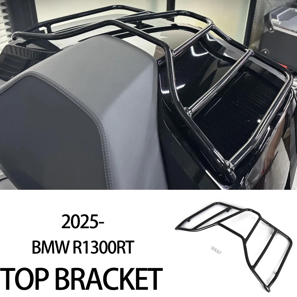 

For BMW R1300RT r1300rt 2025 R1300 RT 2026 Motorcycle Black CNC Aluminum Tour Pack Trunk Luggage Top Rack Rear Top Case Carrier