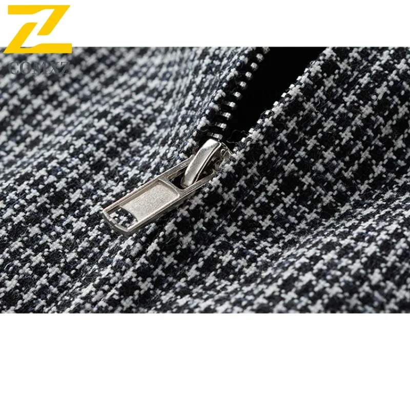 سترة COMXZ للرجال للمغامرة، تصميم أنيق بياقة واقفة، معاطف خارجية مقاومة للرياح، سترات خريفية خفيفة الوزن ومريحة وعصرية يومية #4