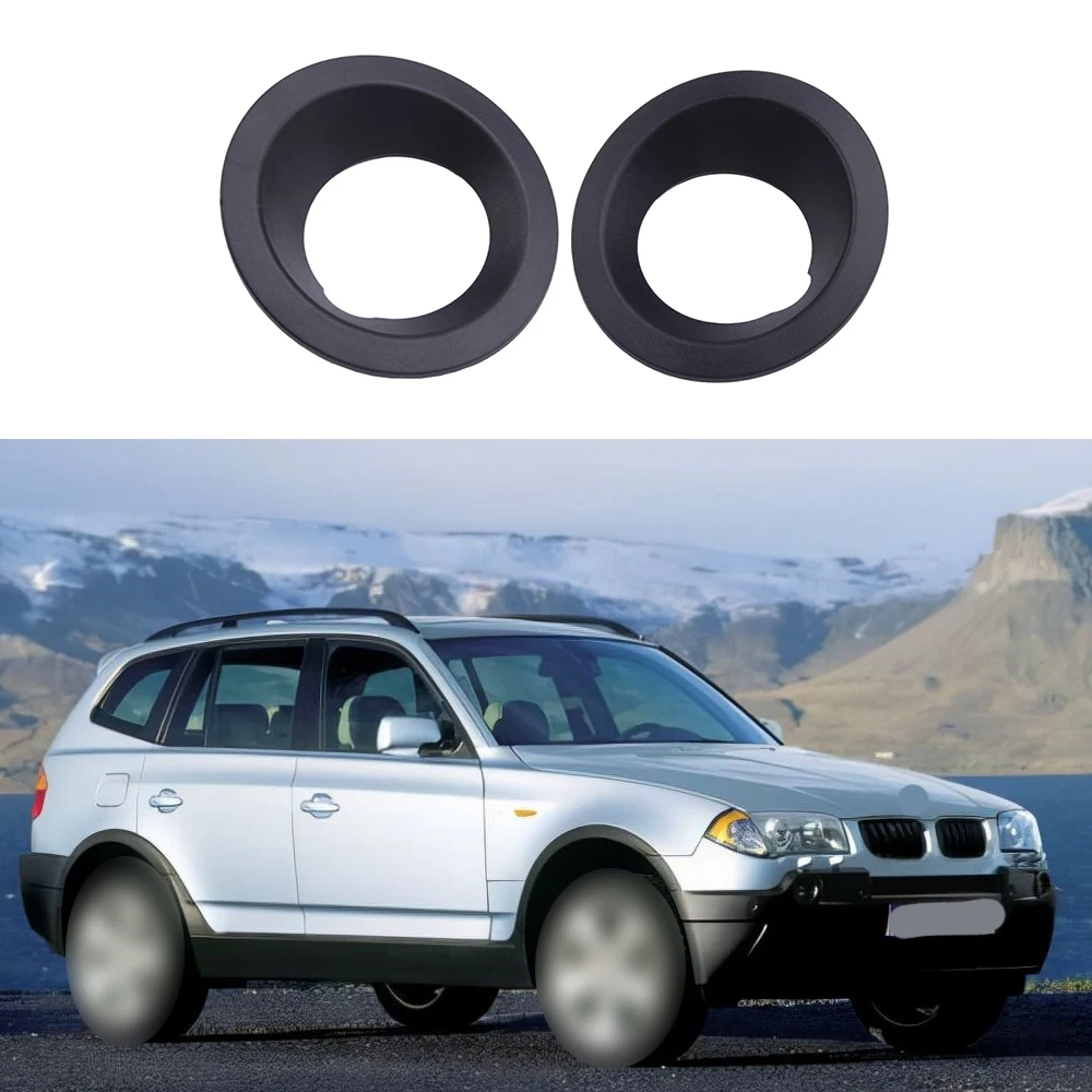 

Left+Right Front Bumper Fog Light Ring Cover For BMW X3 E83 Before Facelift 2004-2006 51113400912 Automotive bumper accessories