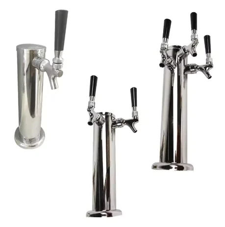

NEW TWELVETAP American Beer Tower Draft Wine Column Bar Accessories Stainless Steel Tower Straight Barrel Type Home Club Brewing