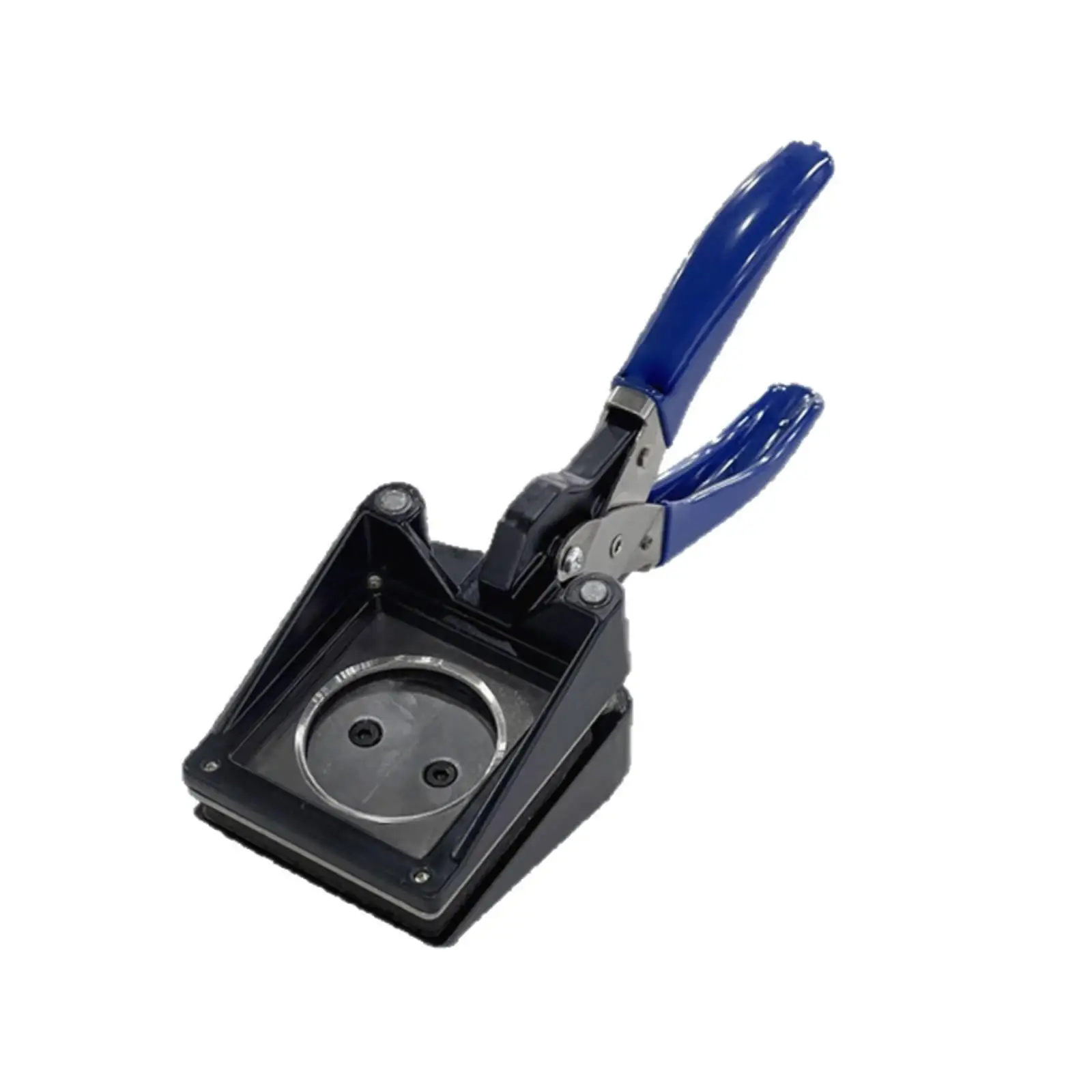 Metal Manual Round Paper Cutter for Photo Sampler Craft Projects with Plastic Base and Cutting Die