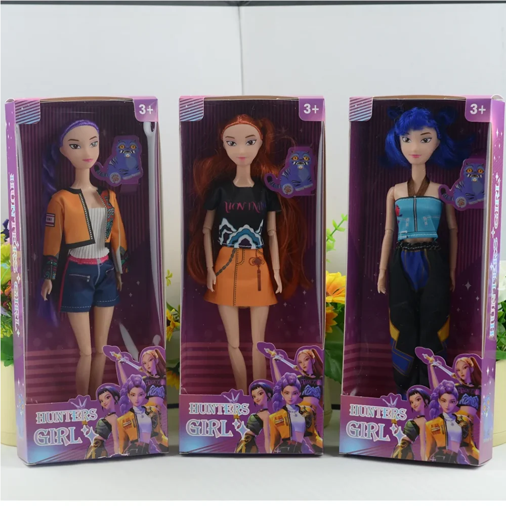 

11,8 дюймов Kpop охотники на демонов виниловые фигурки новые K-POP Demon Slayer миниатюрные куклы Lumimila Zoey настольный орнамент украшения подарки