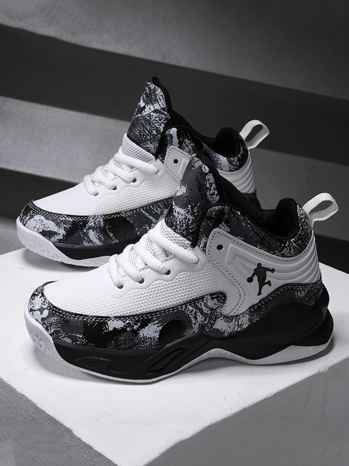 2025 novos meninos marca sapatos de basquete para crianças tênis sola grossa antiderrapante crianças sapatos esportivos criança menino cesta treinador sapatos