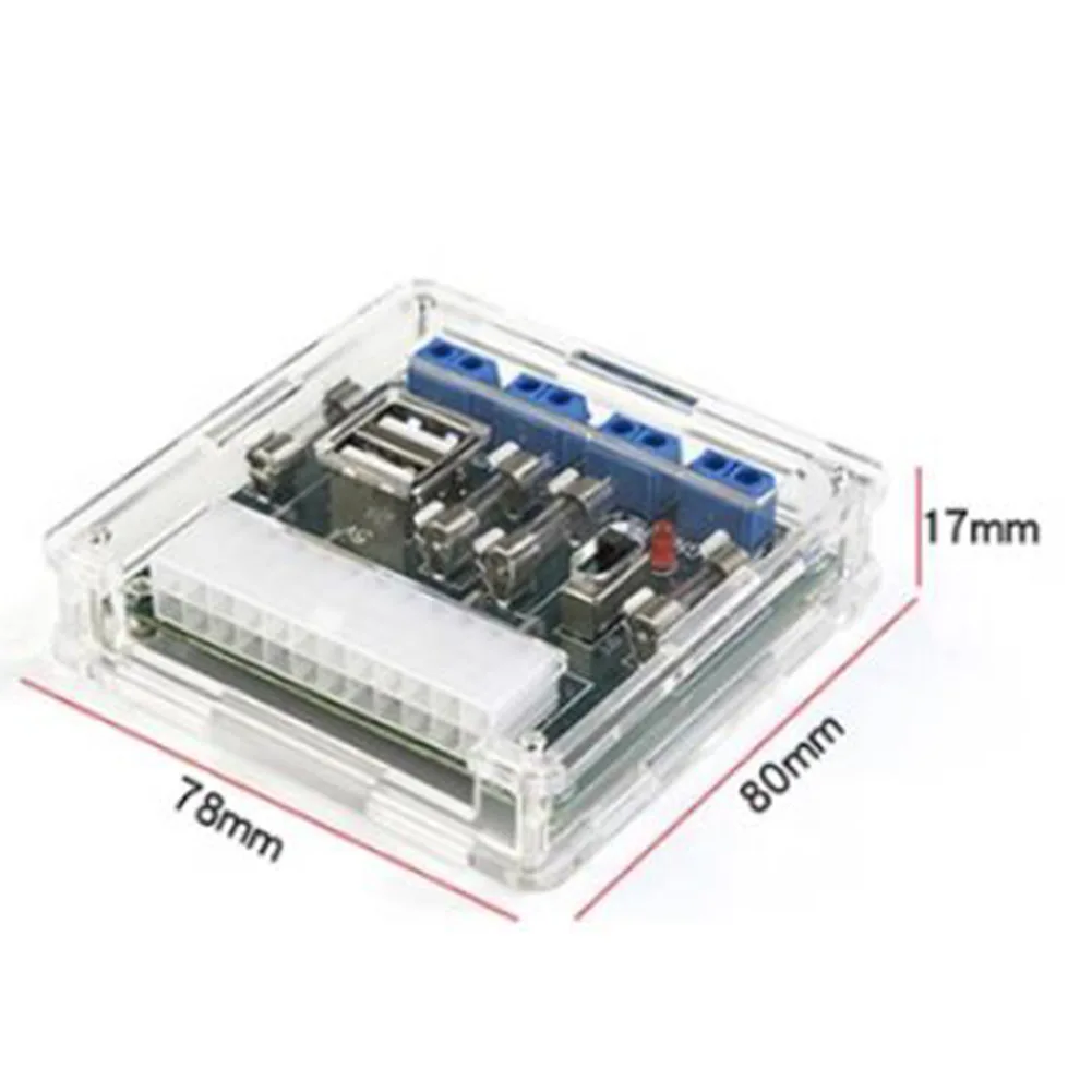 HU-M28 ATX Power Adapter Board With 24-Pin Connector And USB Port Four Voltage Groups Power Adapter Board For Select BTX Types