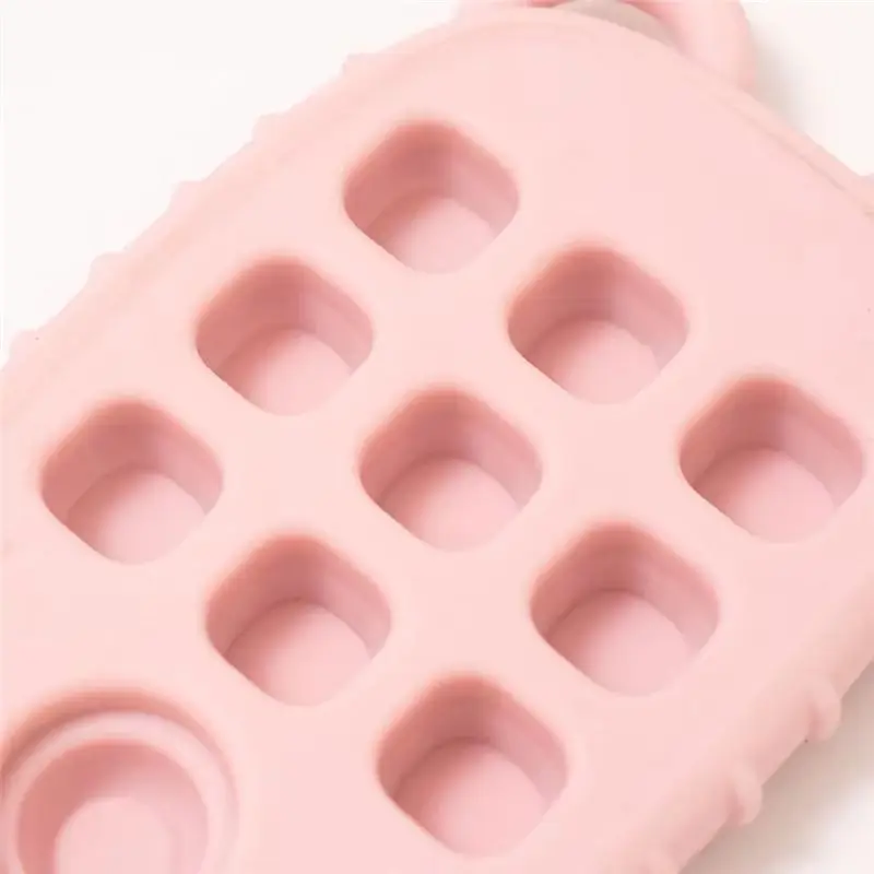 عضاضة سيليكون على شكل دب للتطوير الحسي الناعم خالية من مادة CYGJ-BPA - ذكية للأطفال والرضع الصغار أ