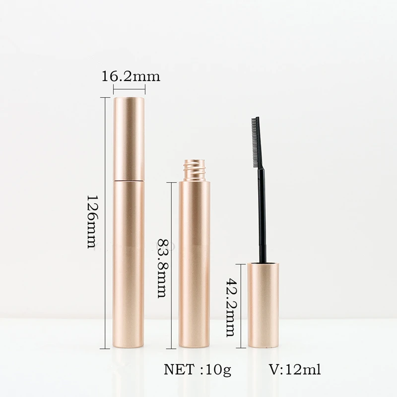 100pcs 10ml Eyelash Tube Mascara Cream Vial/Container Empty Bottle Rose Gold Mascara Sample Packing Tube