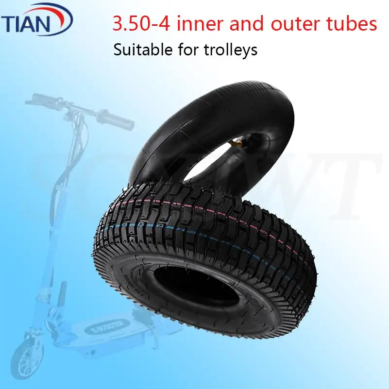 Multiple options10 inch 4.10 /3.50-4 Tyre 4.10-4 Tires Inner Tube for Electric Tricycle Trolley Electric scooter warehouse car