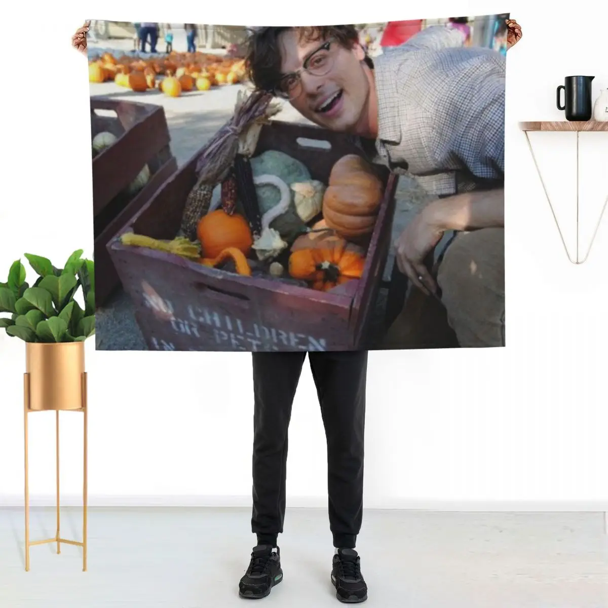 Pumpkin gubs Throw Blanket Summer Cool Breathable Blanket for Sleeping