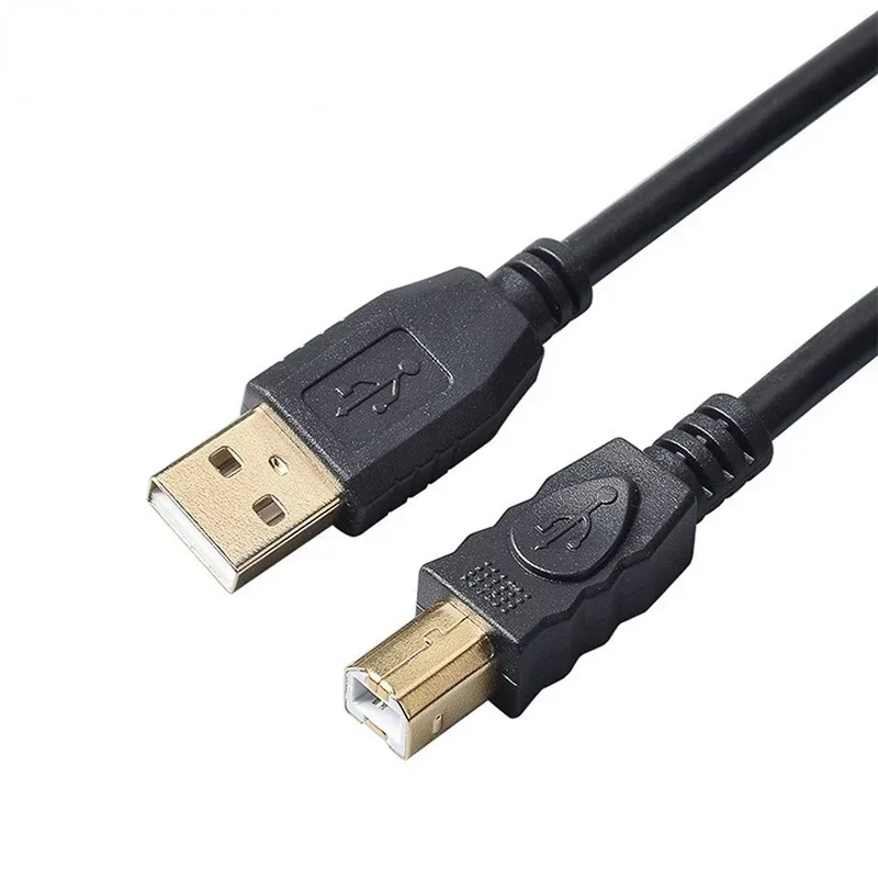 USB A To USB B Printer Cable Male To Male Cable for Electric Musical Instruments MIDI Keyboard Microphone Mixer Speaker Monitor