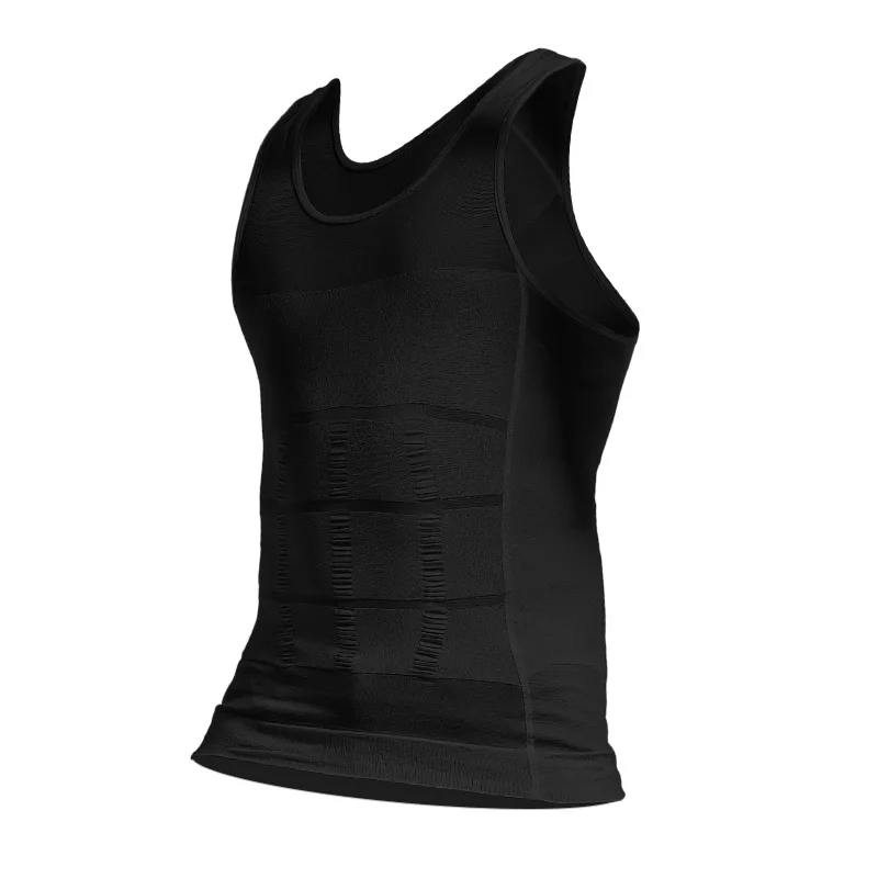 2PCSM سترة رجالية، تقطيع البطن والخصر، تشكيل الجزء العلوي، أداة سحرية غير مرئية لتشكيل الدهون، قميص التخسيس والجسم #6