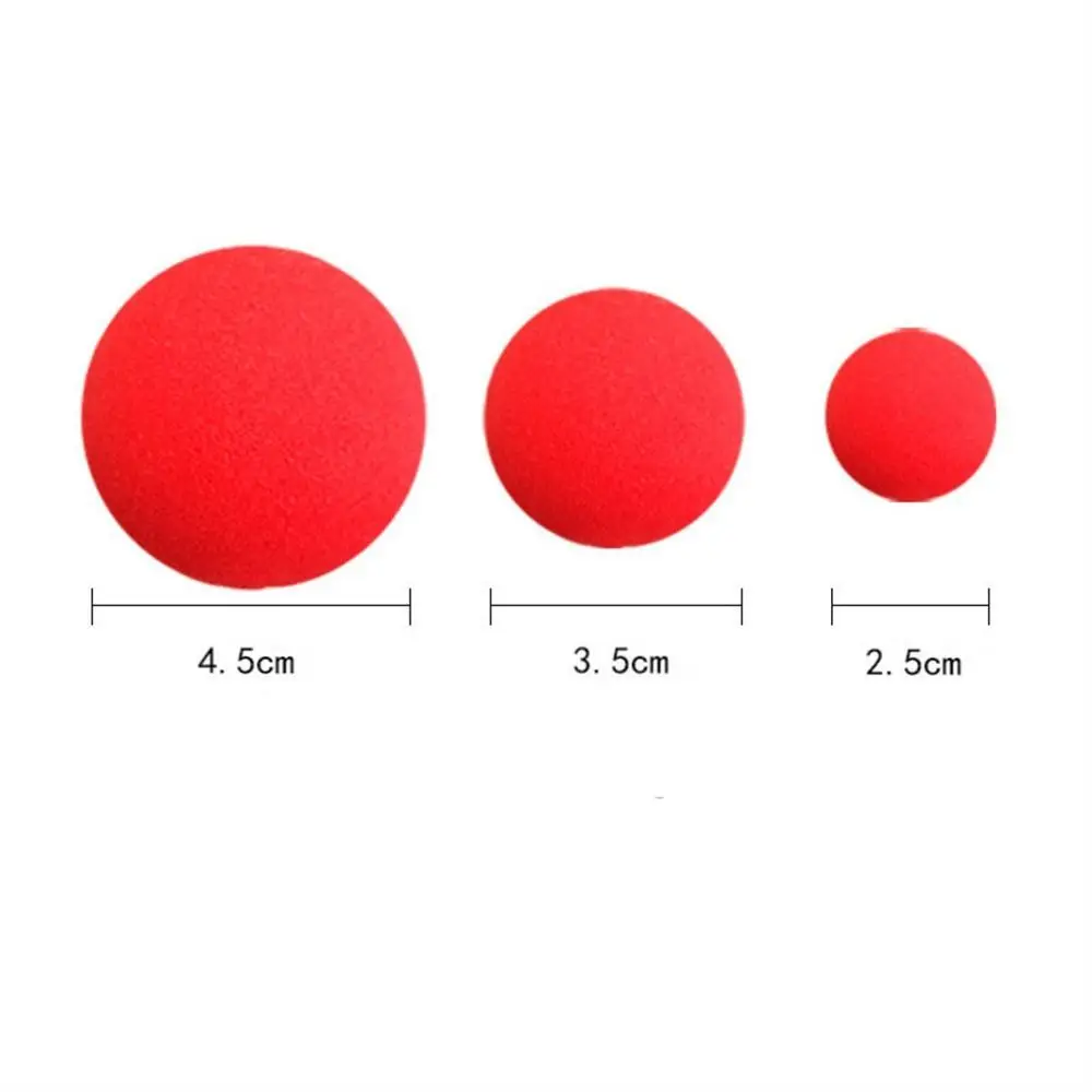 Appearing/Vanishing Finger Sponge Ball Super Soft Gimmick Sponge Magic Tricks Red Yellow Blue Stage Street Red Sponge Ball