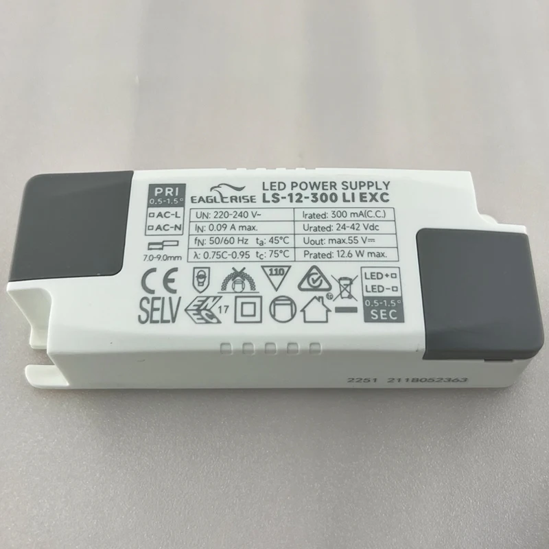 12W ballast LED control device downlight constant current drive power supply Driver 350ma CCC