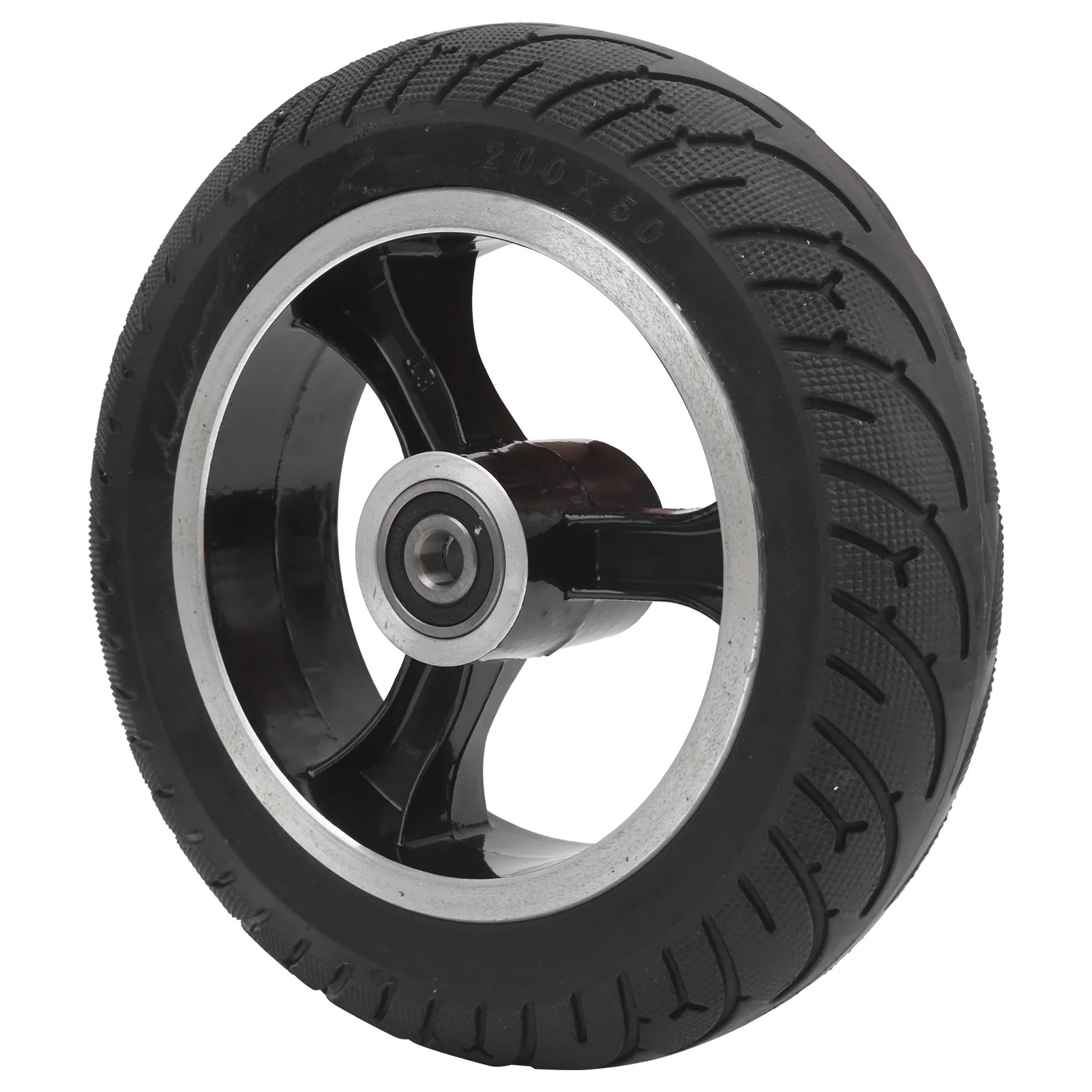

8in 200x50 Front Wheel Non-Pneumatic Tire with Hub Replacement for Electric Scooter Electric Scooter Accessory Wheel