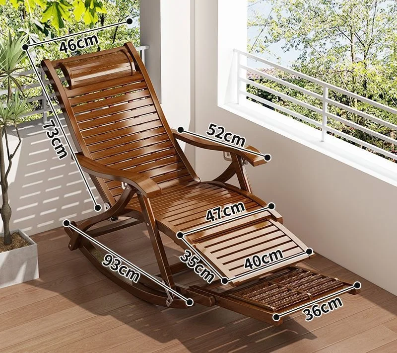 كرسي هزاز مبطن للفناء الخارجي كرسي هزاز، أثاث منزلي من الخيزران أثاث غرفة الطعام حديث قابل للتكديس 10 قطع #2