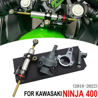 Amortiguador de aluminio CNC para motocicleta, estabilizador de dirección, Control de seguridad para kawasaki Ninja400 ninja 400, ZX-4R, ZX4R, 2018, 2019, 2020