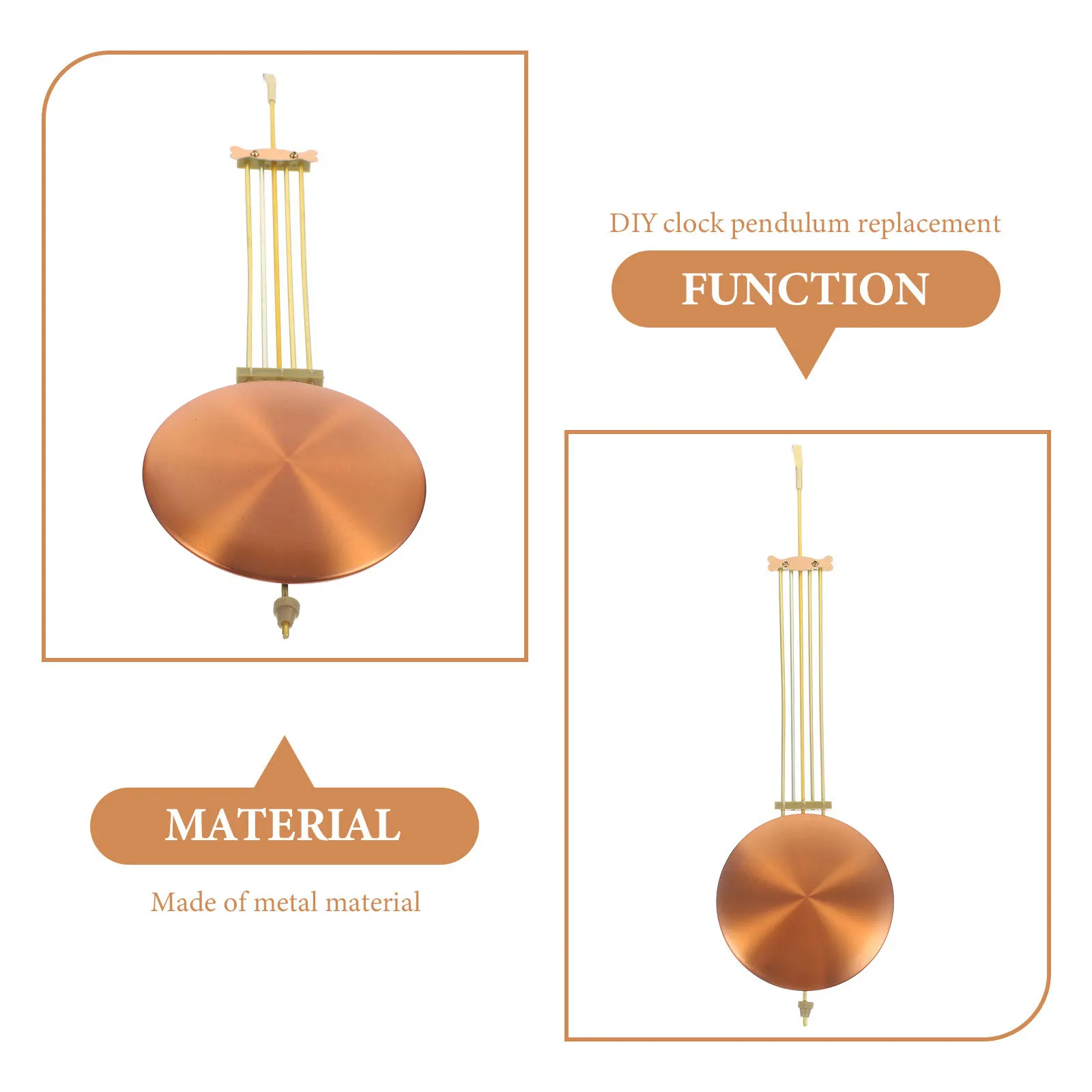 

Metal Replacement Parts For Diy Home Repair Wall Accessories Pendulum Replacement Clock Accessories Wall Clock Parts Pendulum