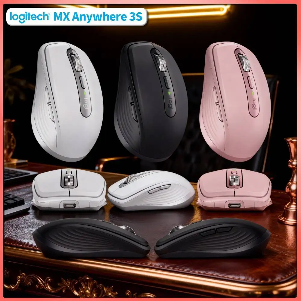 Portable MX Anywhere 3S - 8000 DPI, Silent Click, Compact, Perfect for Jewelry Market Stall & Weekend Showcase