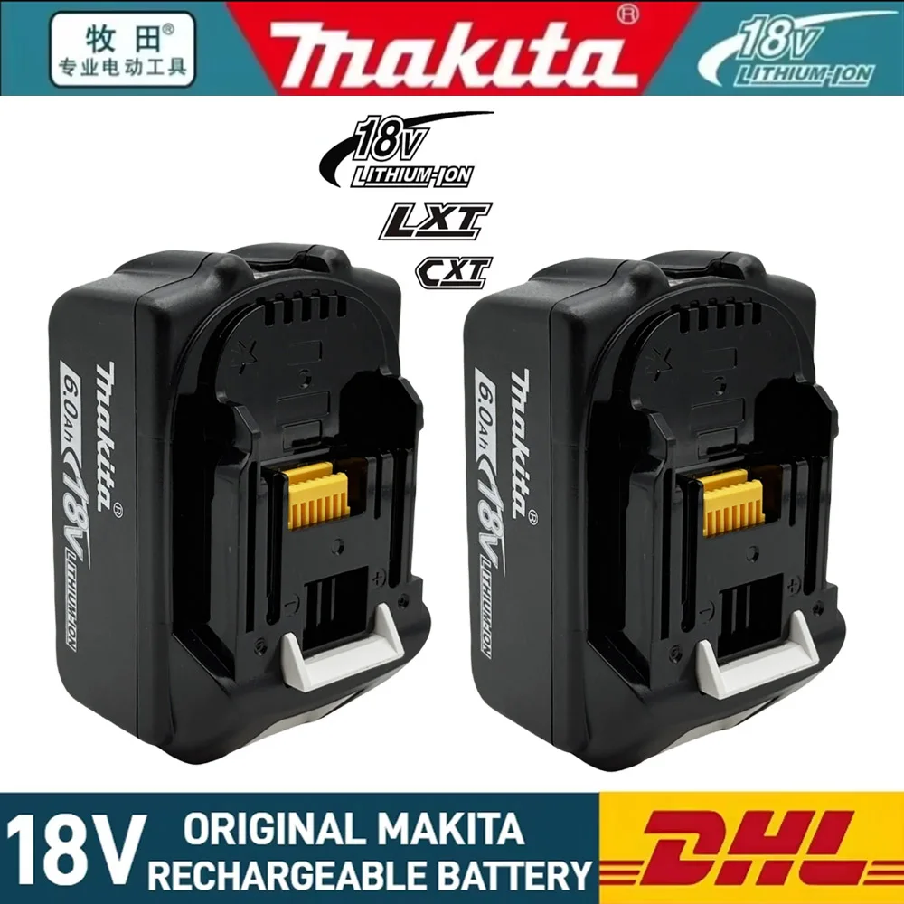 

Makita 18v Battery With Charger Rechargeable Lithium Ion for DDF487 BL1880 BL1860B LXT400 Power Tool Makita 18 v Battery