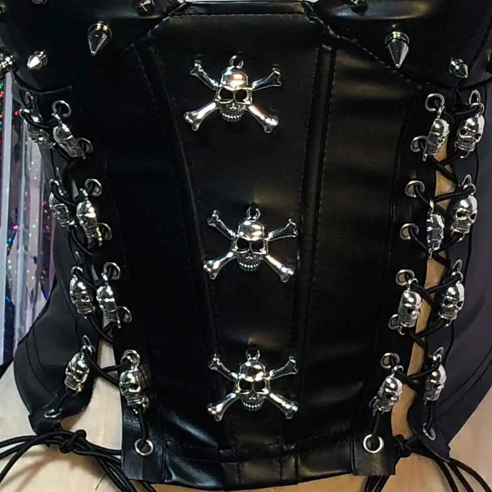 

Готический топ в стиле панк-рок, эмо, эко-гранж, фейри-фестивальный наряд для подростков, ручная работа, 90-е, кавай, Y2K, DIY, Харадзюку