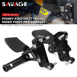 Front Footrest Foot Pedal For MV Agusta Brutale 1090 1078 990 989 920 910 750 B4 Motorcycle Rider Foot Pegs Rearsets Articulated