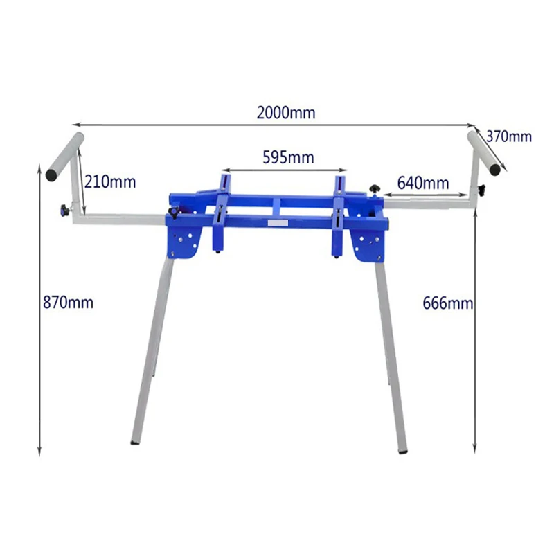 Imagem -02 - Multifuncional Miter Saw Stand Suporte de Máquina de Corte Bancada de Madeira Suporte Portátil Móvel Dobrável