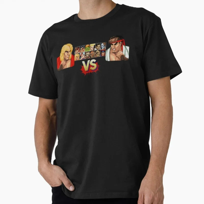 

STREET FIGHTER 2 CHARACTERS Retro Combat Gift t shirt 0518 Arcade game Graphic Tee 100% cotton Y2K Clothes All size Tops S-6XL