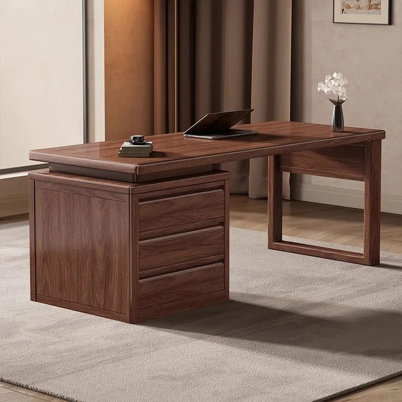 HYS solid wood desk and chair modern light luxury calligraphy and painting calligraphy table office writing table home simple