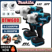 Makita DTW600 3100IPM 18V llave inalámbrica destornillador sin escobillas de 1/2 pulgadas destornillador eléctrico recargable herramienta de servicio de vehículo