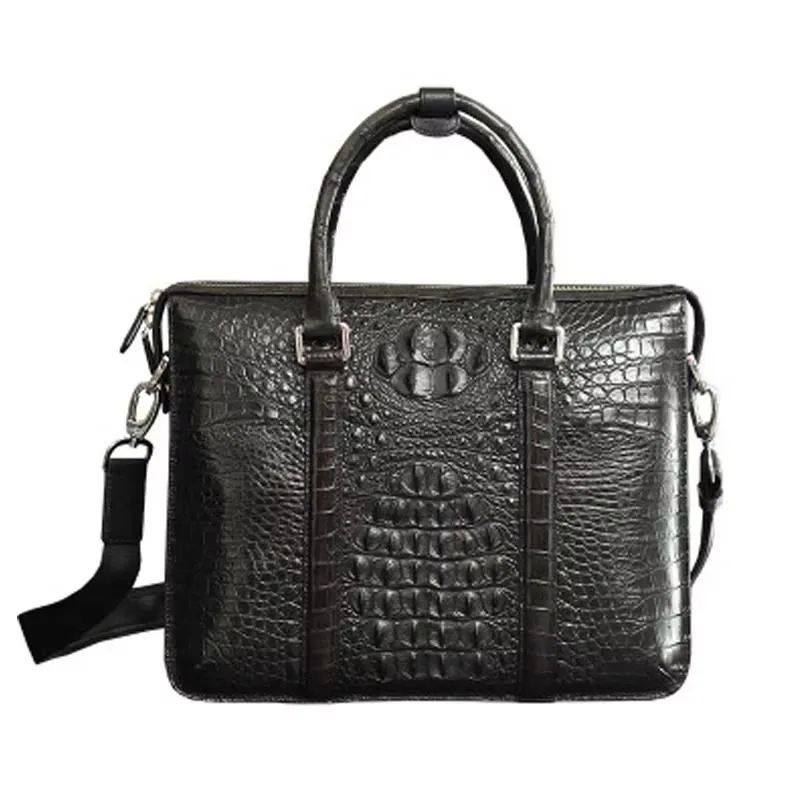 ourui new male handbag business male men briefcase men handbag men crocodile bag