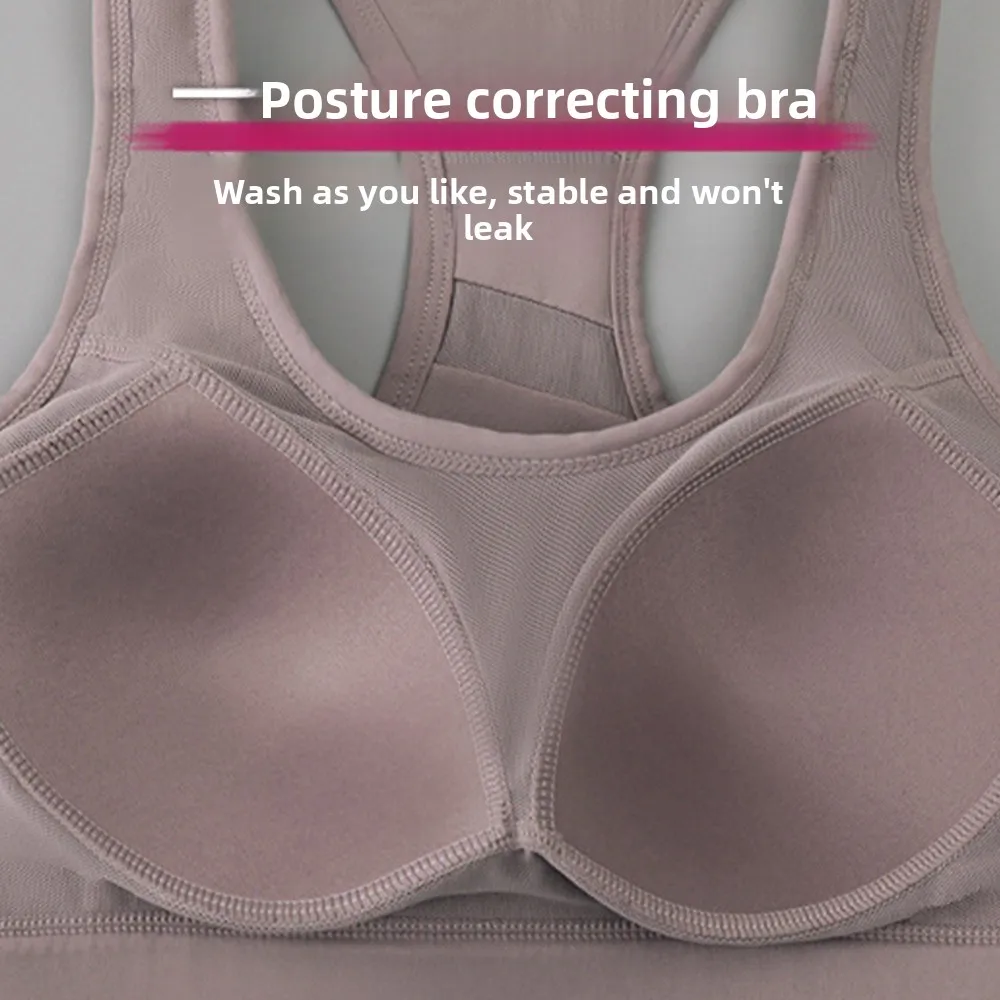 

Running Underwear Fixed Pad Sports Bra Beauty Back Shockproof Yoga Underwear Breathable Comfortable Training Fitness Bra Jogging