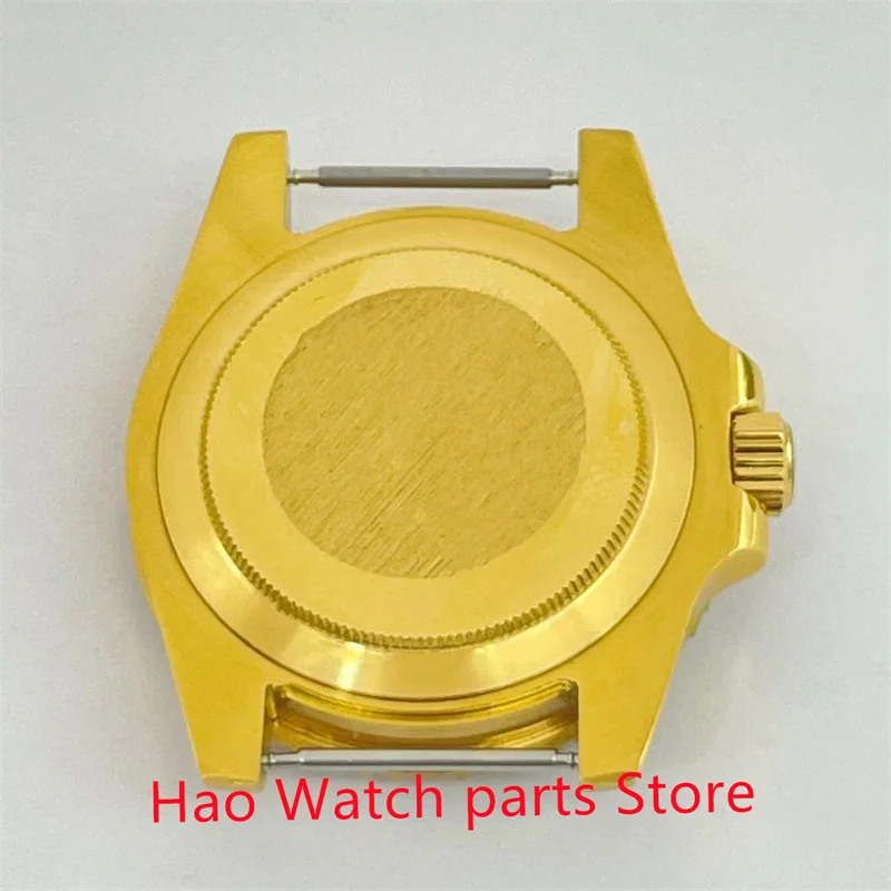 40mm gold sterile watch case sapphire glass fit NH35 NH36 ETA2836 Miyota8205 8215 821A Mingzhu DG2813 3804 Seagull 1612 movement