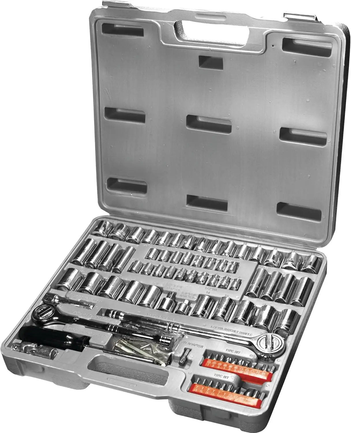 

W1198 SAE/Metric 100-Piece Socket (1/4-Inch, 3/8-Inch & 1/2-Inch Drive) and Bit Set