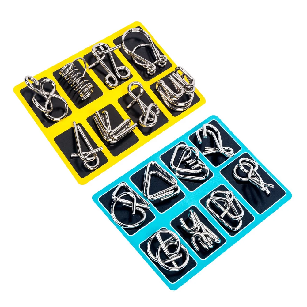 

1pcs Brain Teaser Puzzle Set Metal Wire Iq Game For Kids Adults Chinese Culture Ring Buckle Puzzle Logic Game