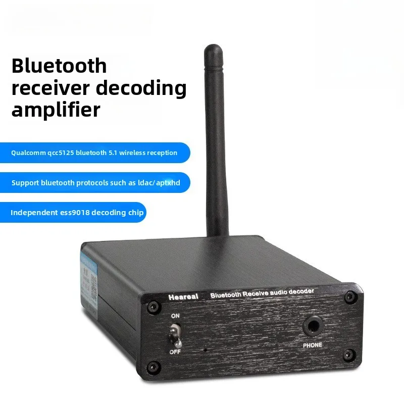 

Bluetooth-приемник-декодер 5.1, беспроводной аудиоадаптер, усилитель Ldac без потерь, аудиоприемник Bluetooth