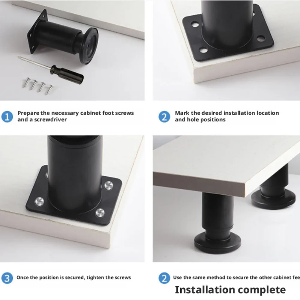 1pc Adjustable Height Furniture Support Leg, Dedicated for Bed Frame, Metal Adjustable Furniture Leg Suitable for Bed / Sofa / C image 4
