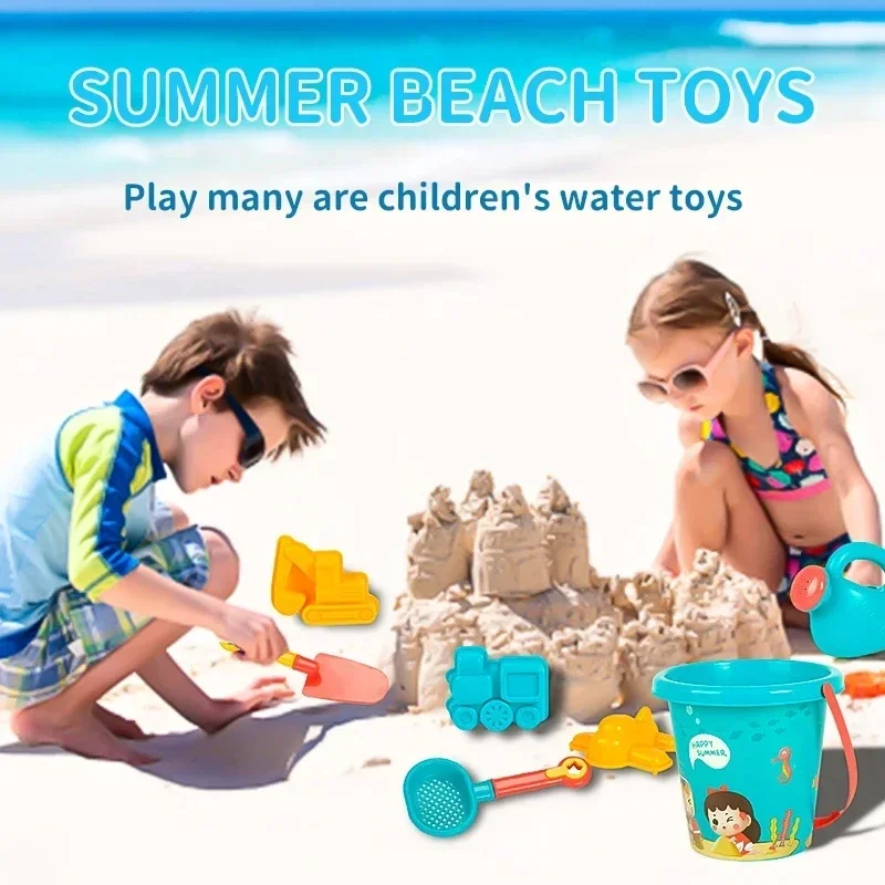 Children Sand Toys 18PCS Summer Beach Game Sand Bucket Shovel Silicone Sandbox Outdoor Water Fun Beach Toys kid gifts