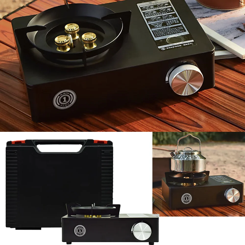 

Outdoor Portable All-in-One Mini Cassette Stove, Mountaineering Camping Barbecue Multi-scene Universal, Safe and Stable Fire