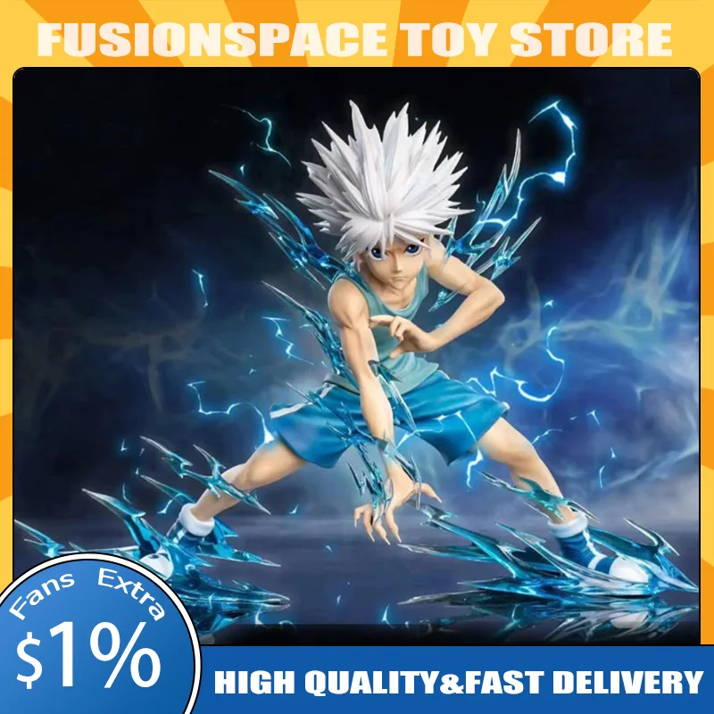 

Hunter×Hunter Figure Killua Zoldyck Anime Figures Figurine Model Pvc Statue Doll Collection Desk Decoration Toys Kids Gifts