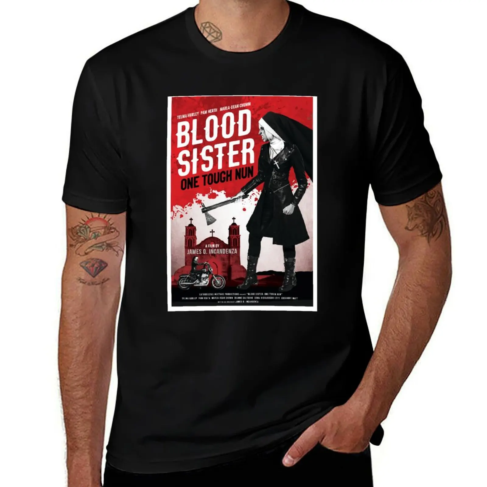 Blood Sister: One Tough Nun movie poster - Infinite Jest - David Foster Wallace T-Shirt t shirt for man T-Shirt