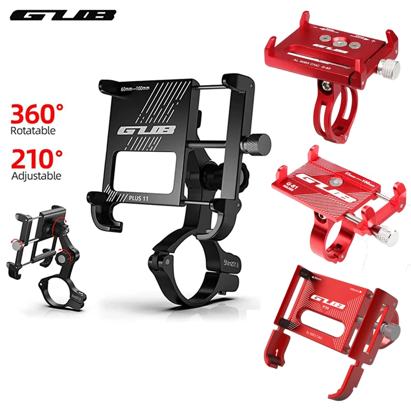 GUB PLUS 11 PRO1 P10 P30 G85 G81 Bicycle Phone Holder For 3.5-6.8 inch Phone MTB Road Bike Motorcycle Electric Bicycle Mount