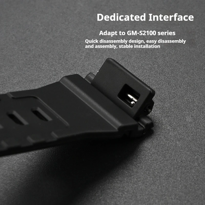 TPU Rubber Strap for Casio G-SHOCK GM-S2100 Women Resin Quick Release Waterproof Watch Band Special Convex Bracelet Accessories